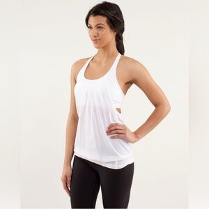 Lululemon Size 4 Lululemon Practice Freely Tank White